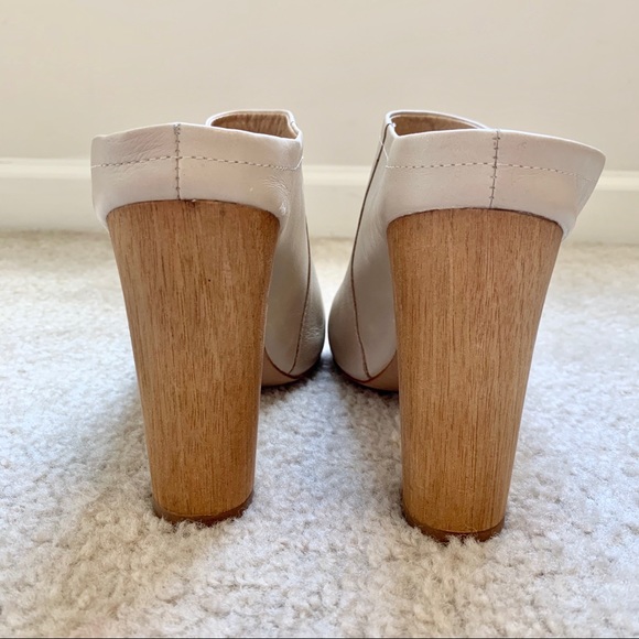 🆕 SHOEMINT Taupe Slip On Block Heel Mules - Picture 10 of 12